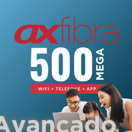 Ax Fibra Avançado 500Mega WIFI+TV+Fone+APP