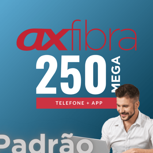 Ax Fibra Padrão 250Mega TV+Fone+APP